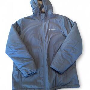 Columbia black jacket w/camo fleece lining